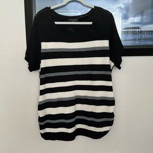 Lane Bryant Illusions Collection Sweater Knit Top 22/24